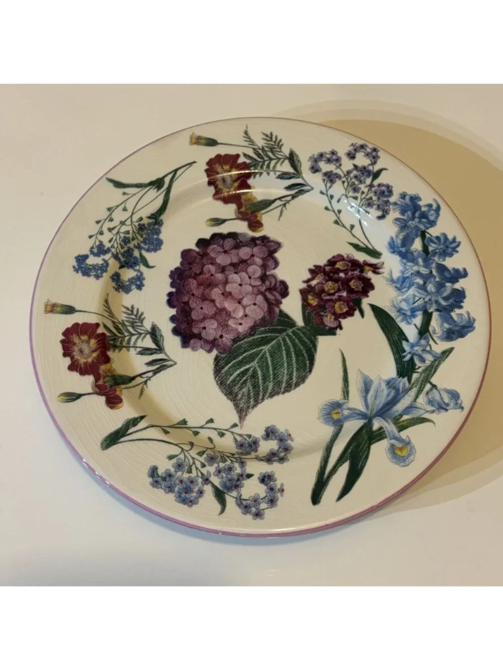 Williams Sonoma RB Bernarda Portugal Floral Salad Plates Hydrangea Set of 6 VTG